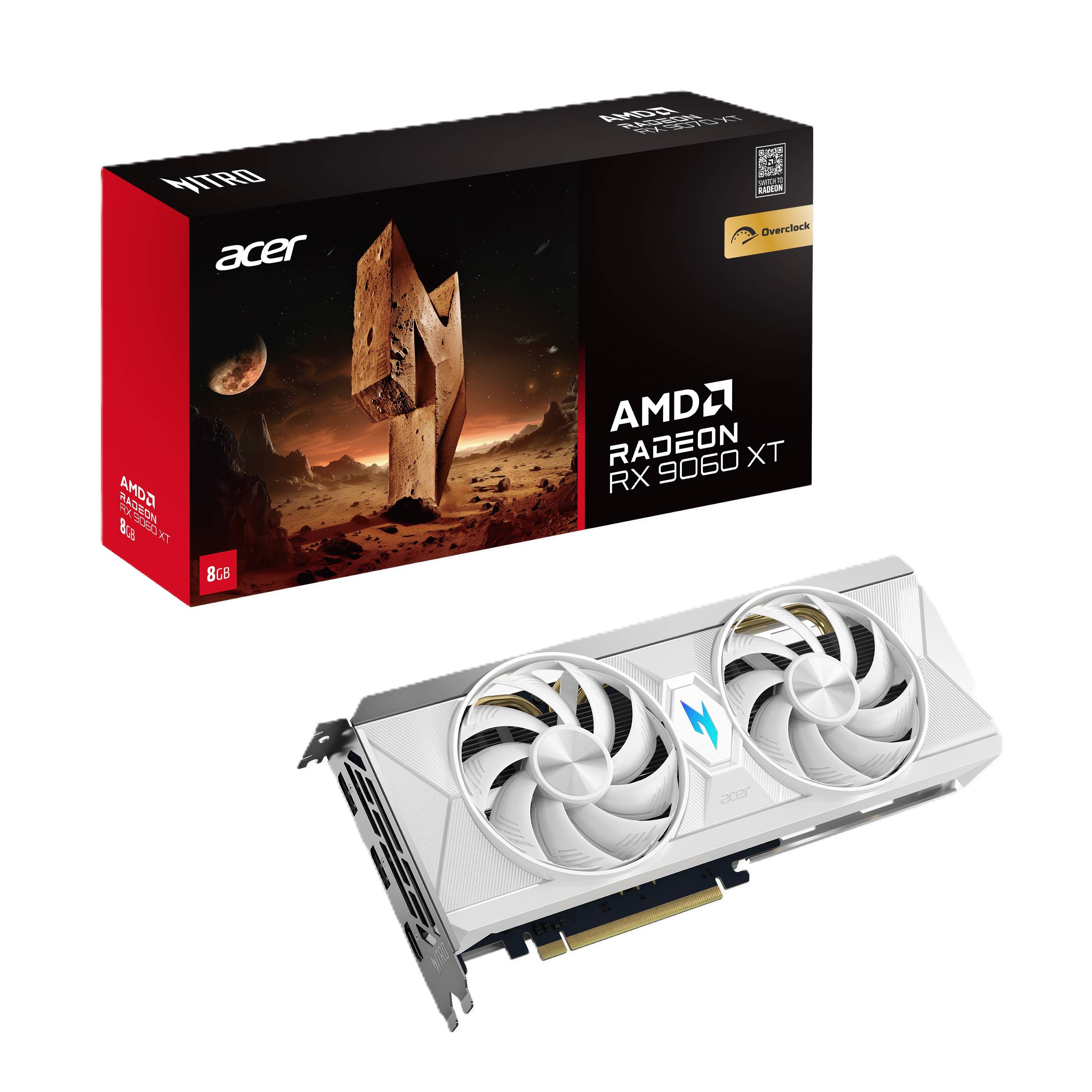 Acer Nitro AMD RX9060 XT OC 8GB WHITE