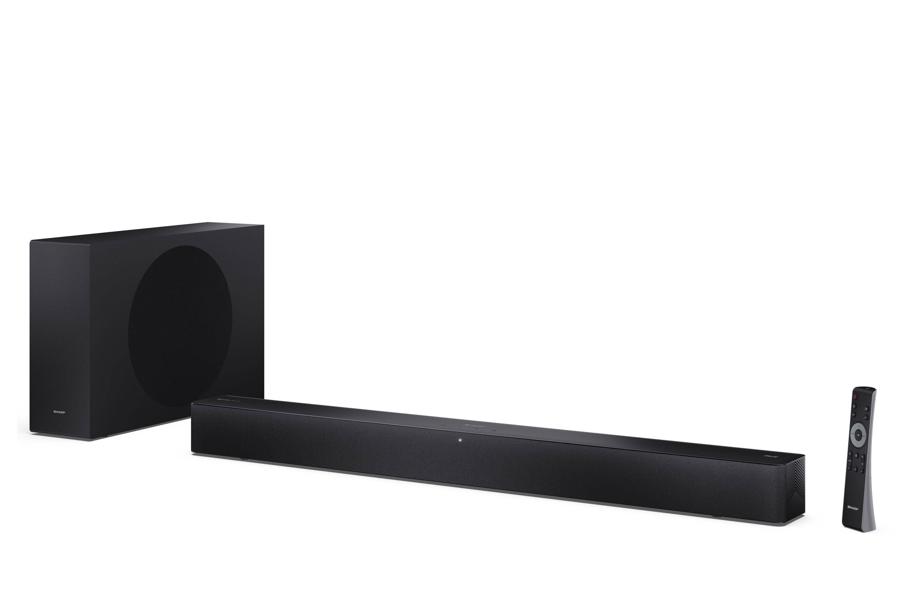 SHARP HT-SBW310 - 2.1-Soundbar mit Dolby Atmos® / DTS Virtual:X® und flachem Drahtlos-Subwoofer