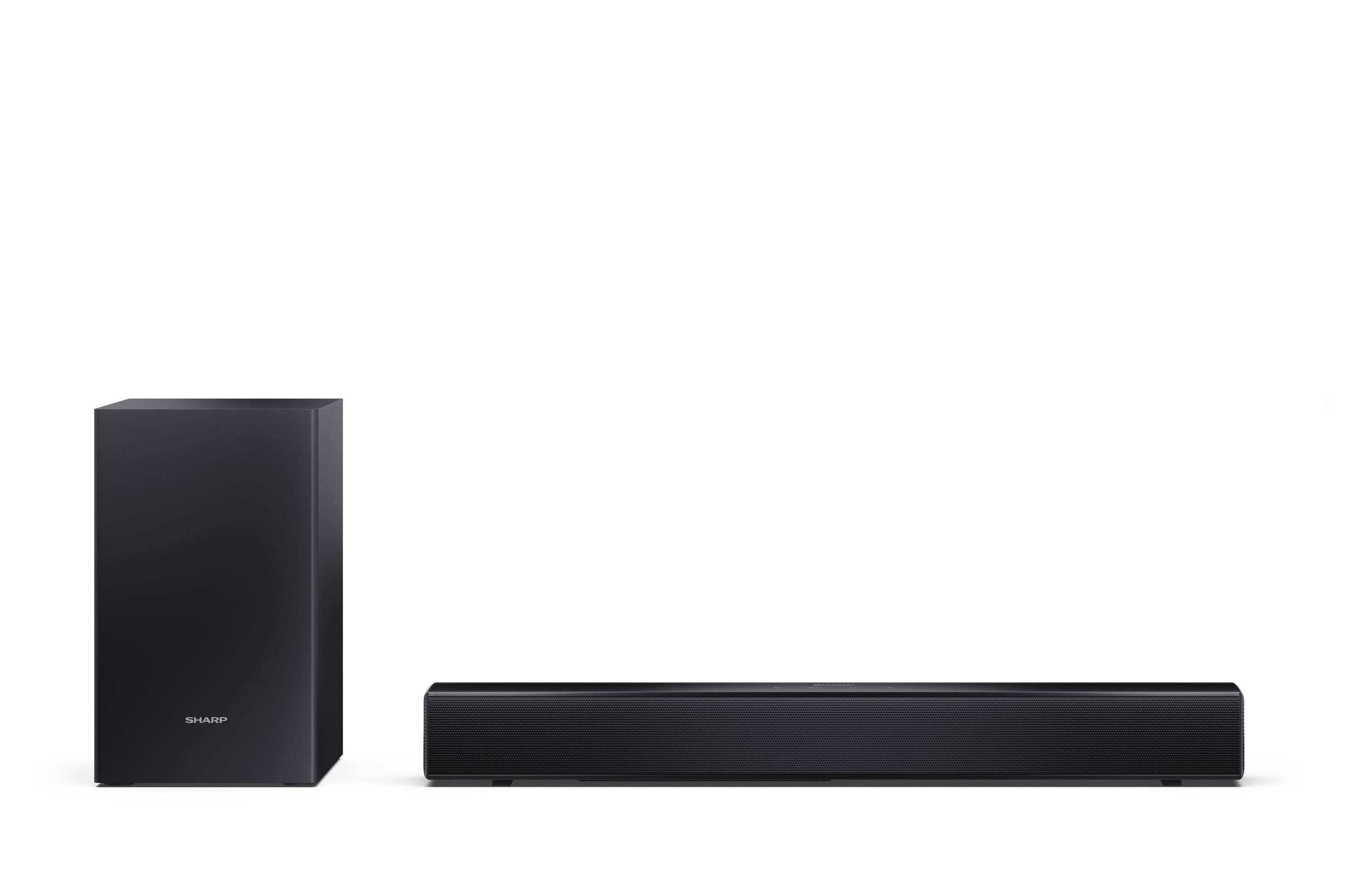 Sharp HT-SBW121 - Soundleistensystem - für TV - 2.1-Kanal - kabellos - Bluetooth - mattschwarz (Grill Farbe - mattschwarz)