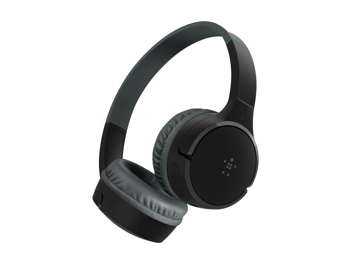 Schwarze Over-Ear-Kopfhörer mit gepolsterten Ohrmuscheln und verstellbarem Kopfbügel, entwickelt für Komfort und ein hochwertiges Audioerlebnis.