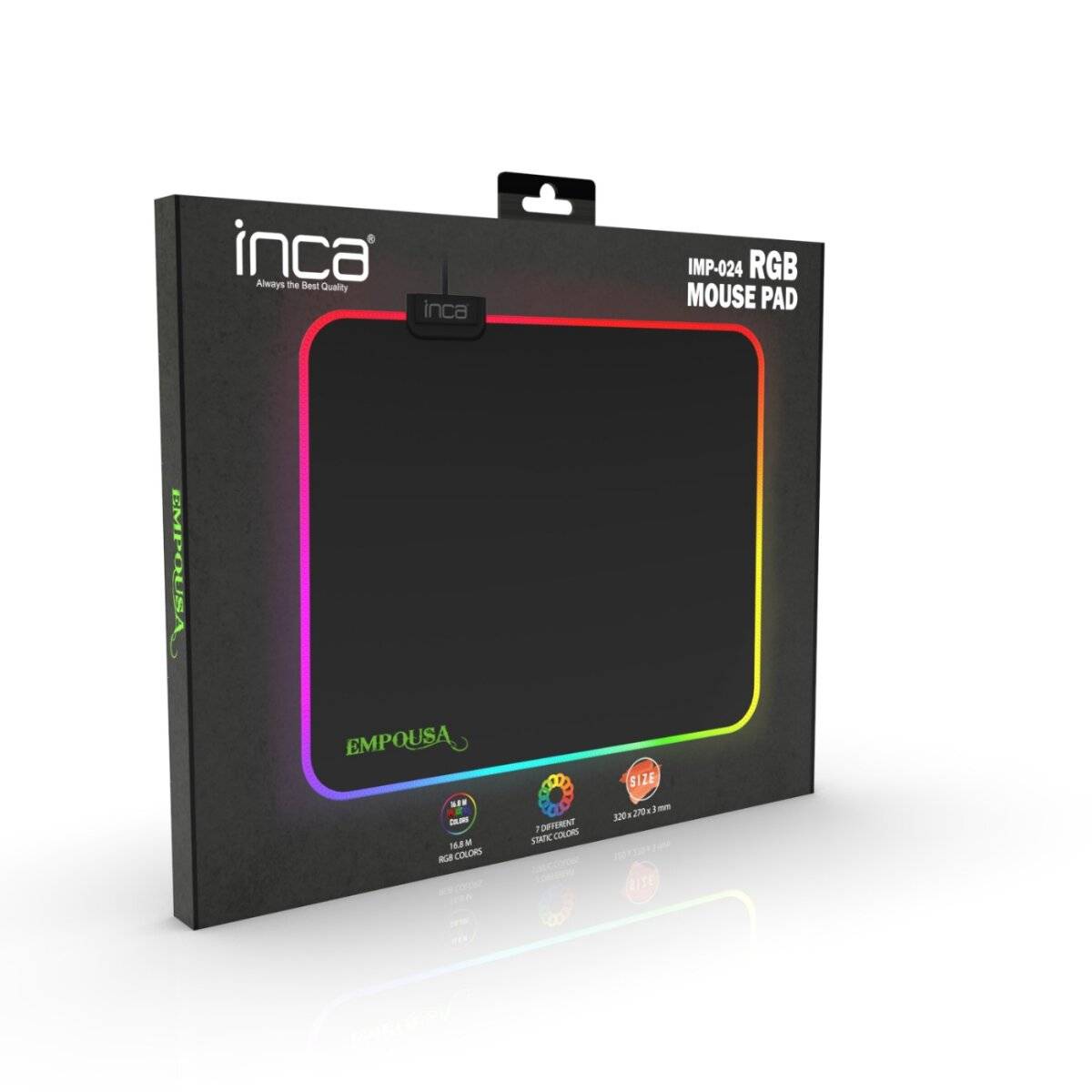 Inca IMP-024 RGB Gaming-Mauspad mit Touch-Steuerung