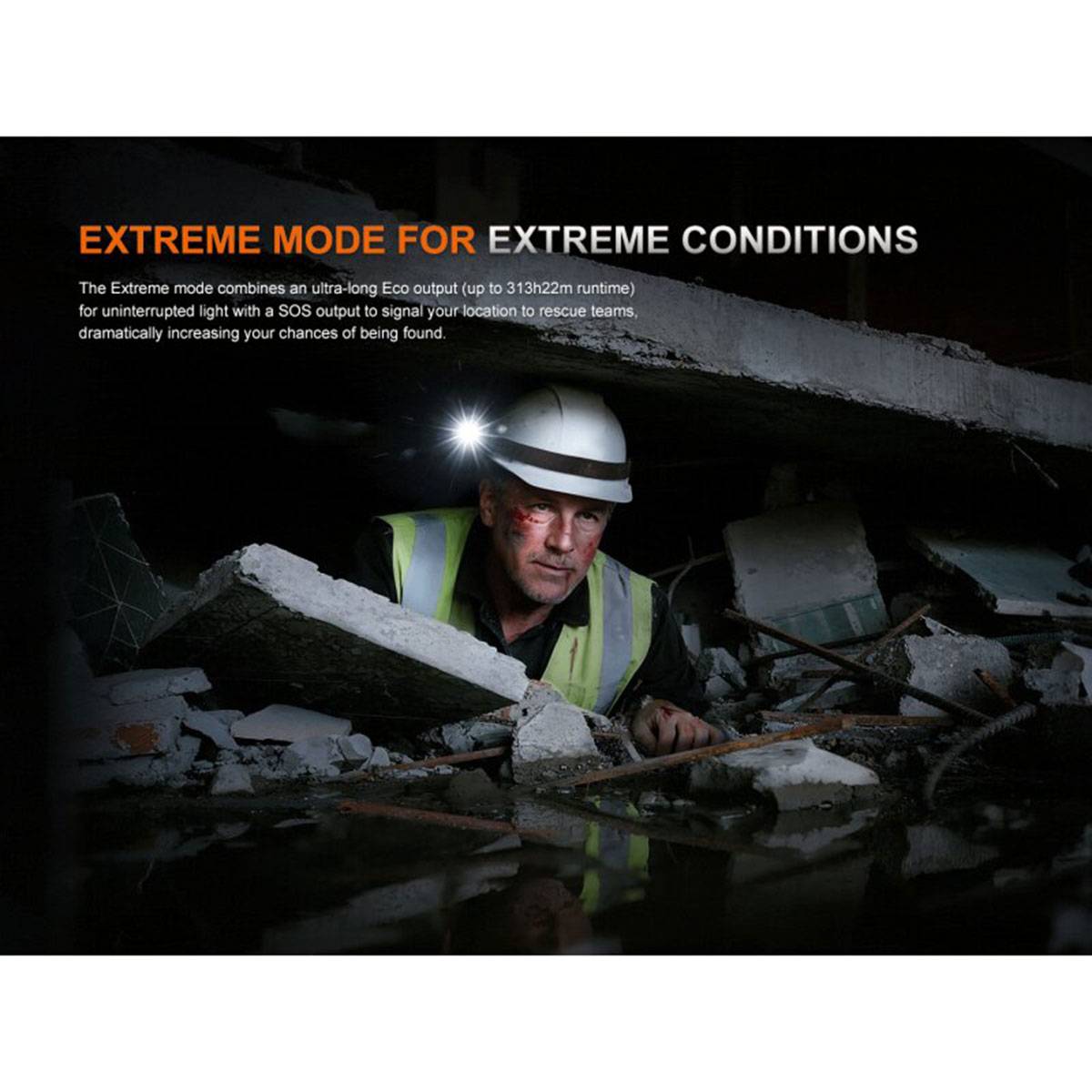 Fenix WF30RE explosionsgeschützte Taschenlampe 300 Lumen - Schwarz