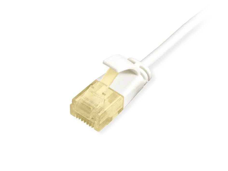 Equip Cat.6A U/UTP Slim-Patchkabel, 0,5m, Weiß, 0,5 m, Cat6a, U/UTP (UTP), RJ-45, RJ-45, Weiß