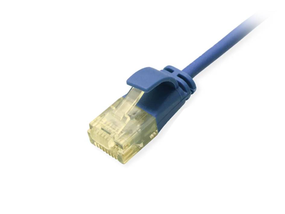 Equip Cat.6A U/UTP Slim-Patchkabel, 2,0m, Blau, 2 m, Cat6a, U/UTP (UTP), RJ-45, RJ-45, Blau