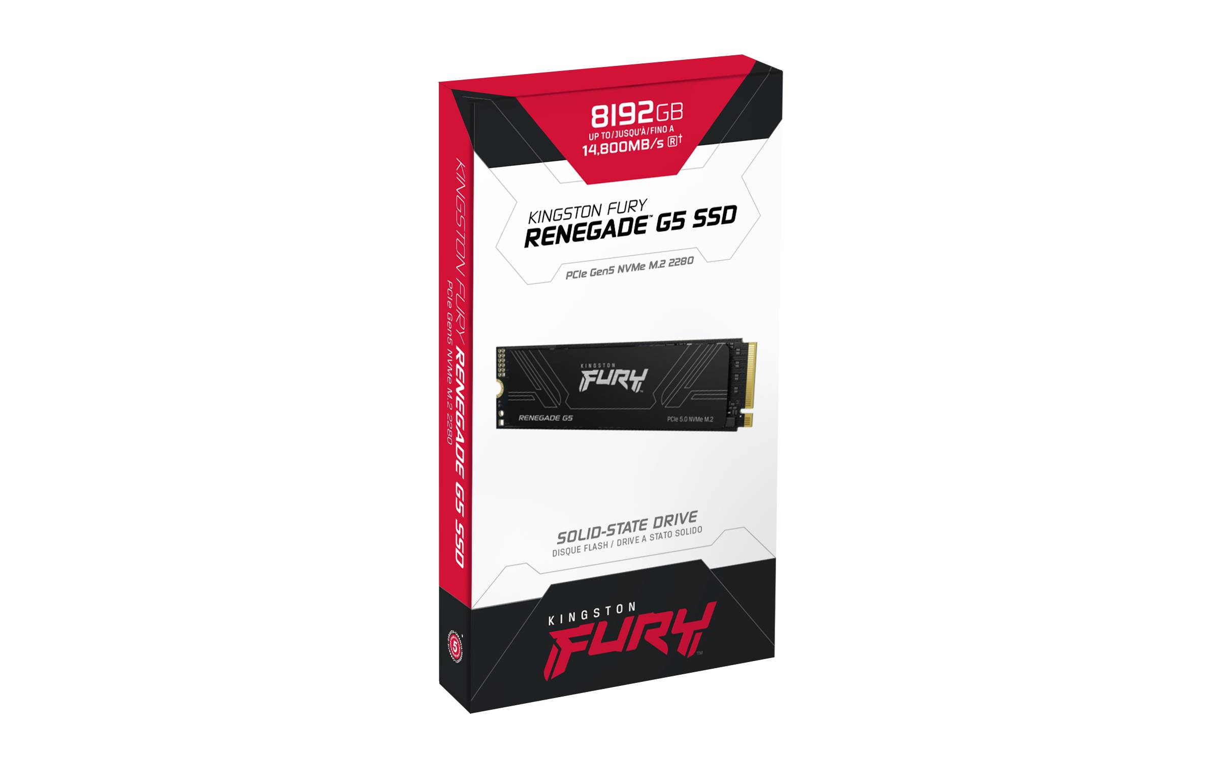 Kingston FURY Renegade G5 - SSD - 8 TB - intern - M.2 2280 - PCI Express 5.0 x4 (NVMe)