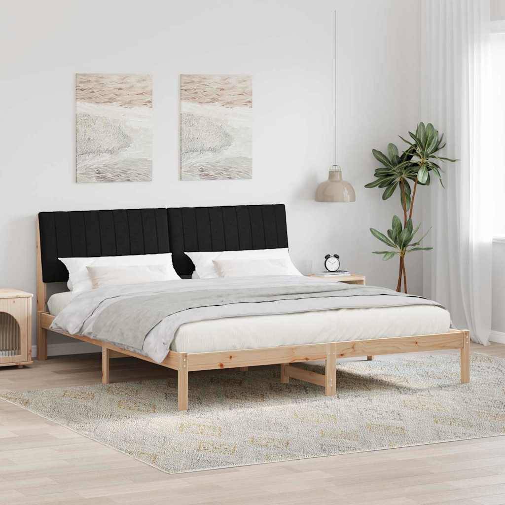 vidaXL Bettrahmen mit Kopfteil Braun 180 x 200 cm Massives Kiefernholz