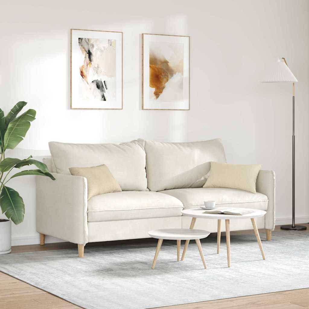 vidaXL Sofakissen 2 pcs Creme 50 x 30 cm Stoff