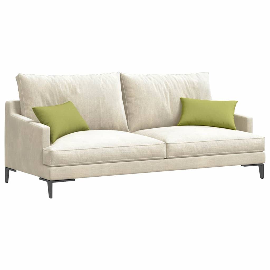 vidaXL Sofakissen 2 pcs Hellgrün 50 x 30 cm Stoff