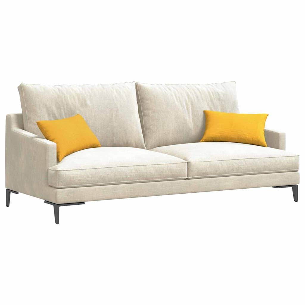 vidaXL Sofakissen 2 Stück Helles Gelb 50 x 30 cm Cordstoff