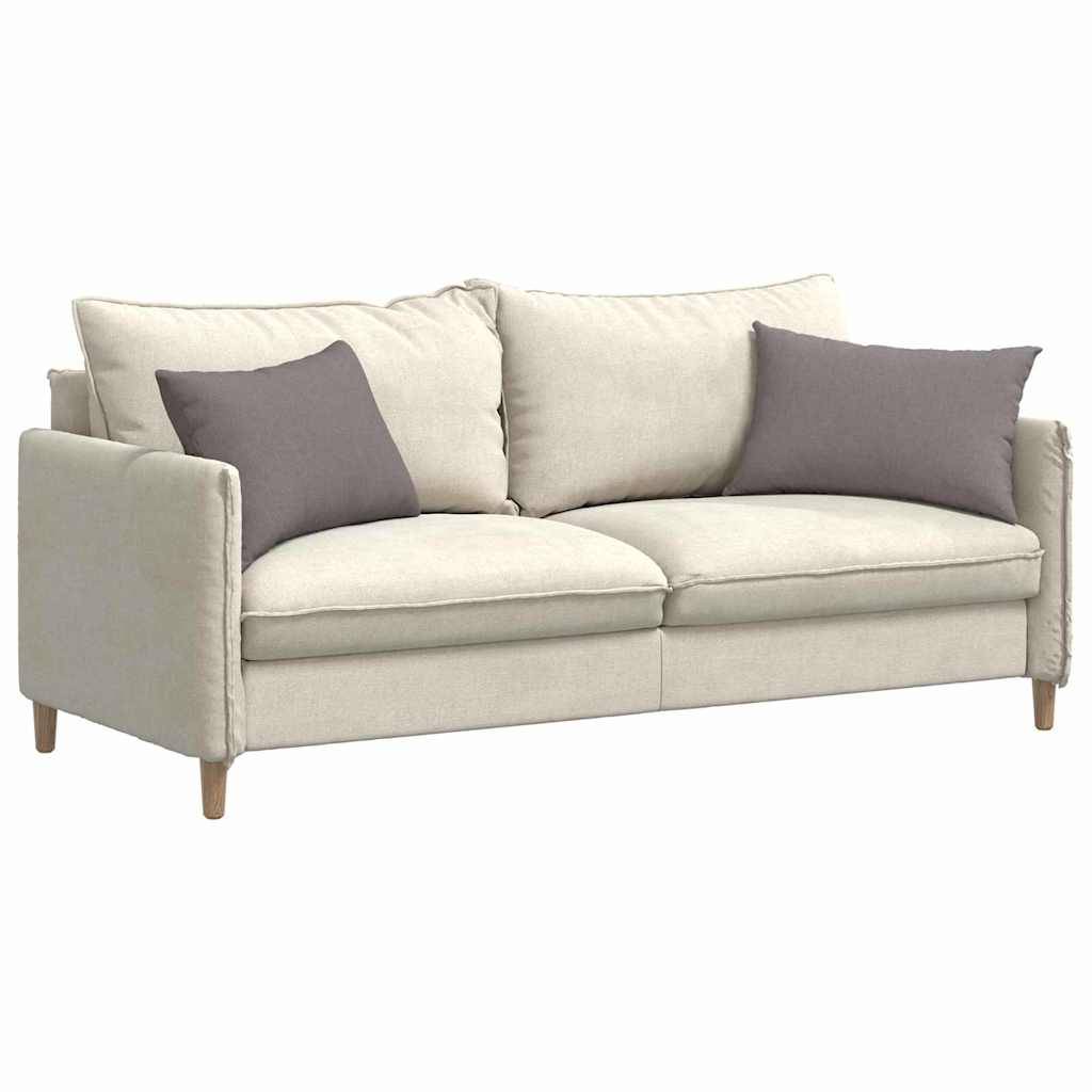 vidaXL Sofakissen 2 pcs Taupe 60 x 40 cm Stoff