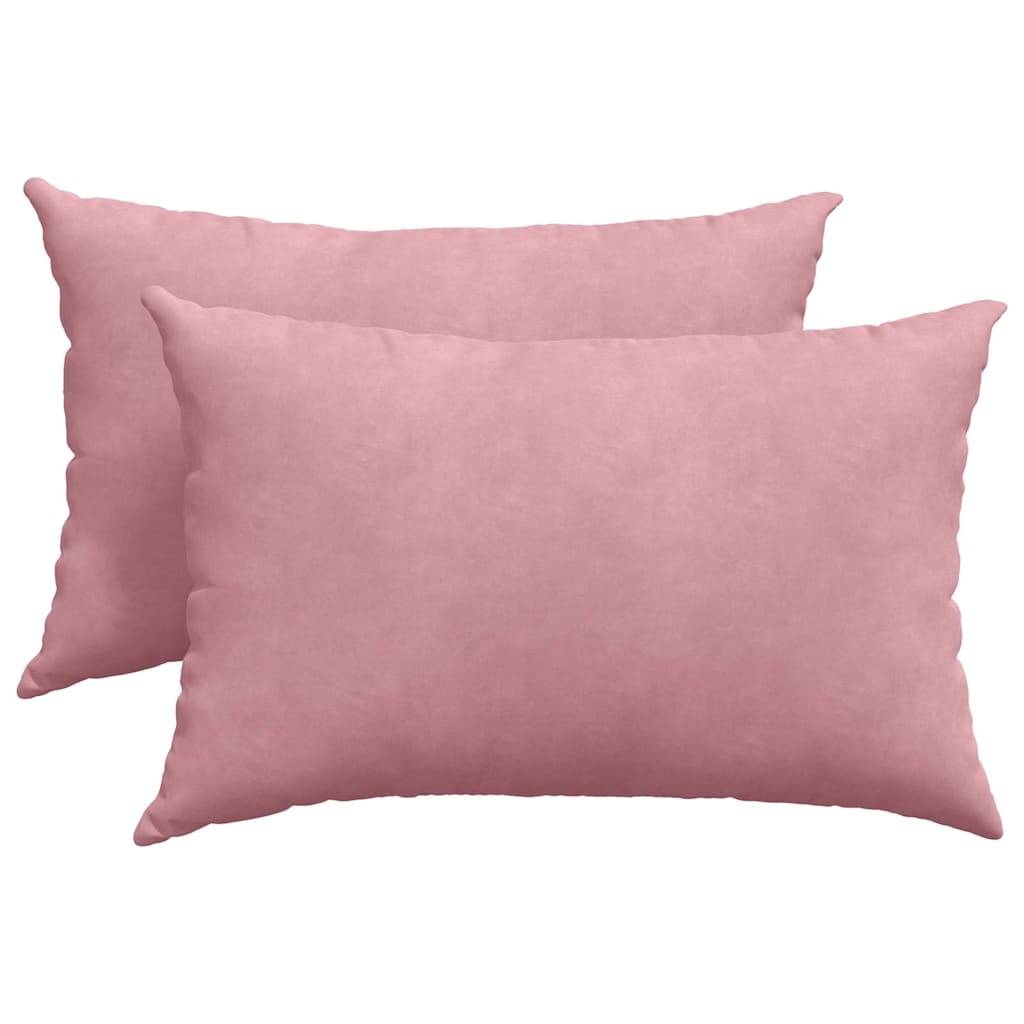 vidaXL Sofakissen 2 Stück Rosa 60 x 40 cm Cordstoff
