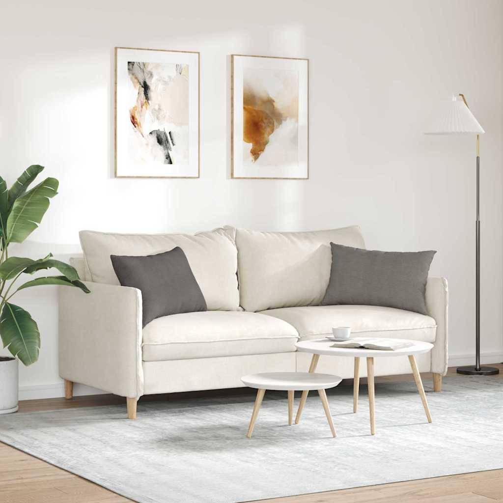 vidaXL Sofakissen 2 Stück Hellgrau 60 x 40 cm Cordstoff