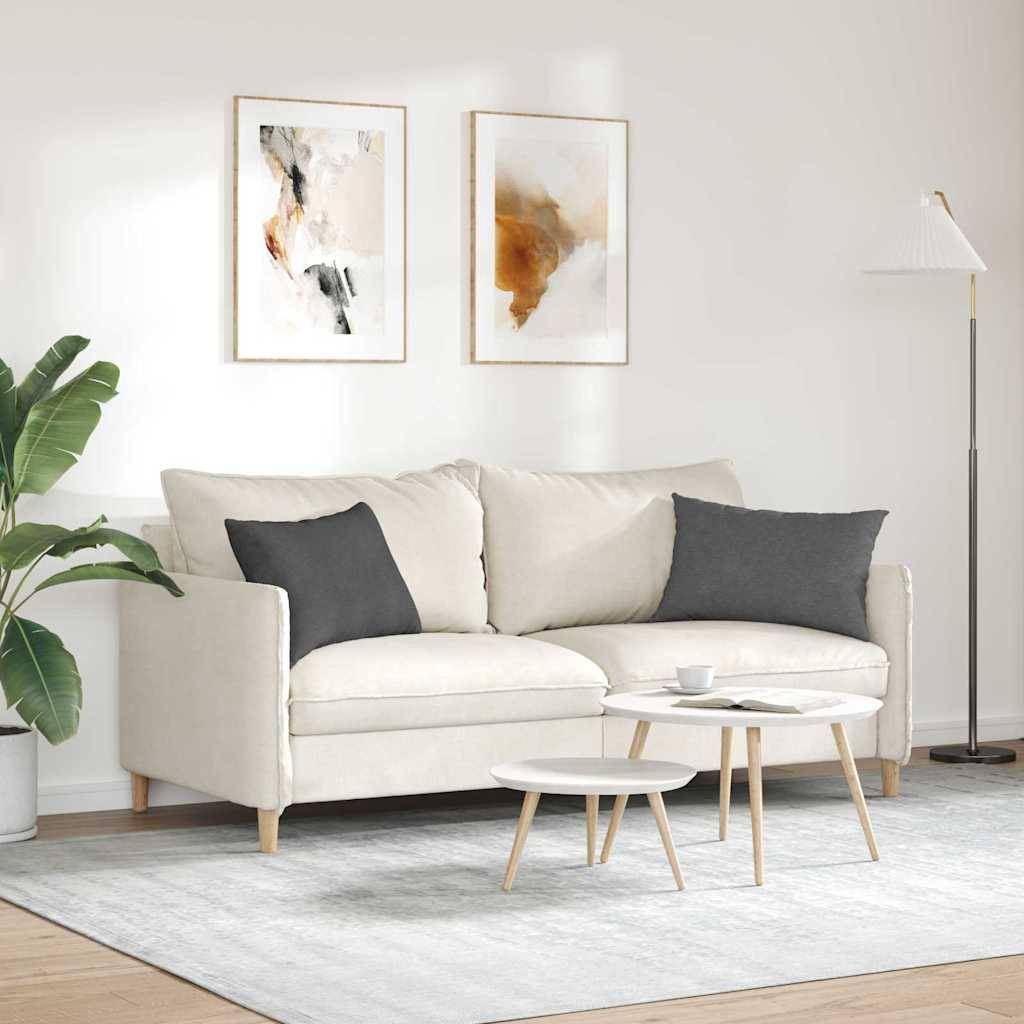 vidaXL Sofakissen 2 Stück Dunkelgrau 60 x 40 cm Cordstoff