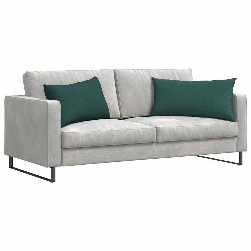 vidaXL Sofakissen 2 pcs Dunkelgrün 80 x 40 cm Stoff