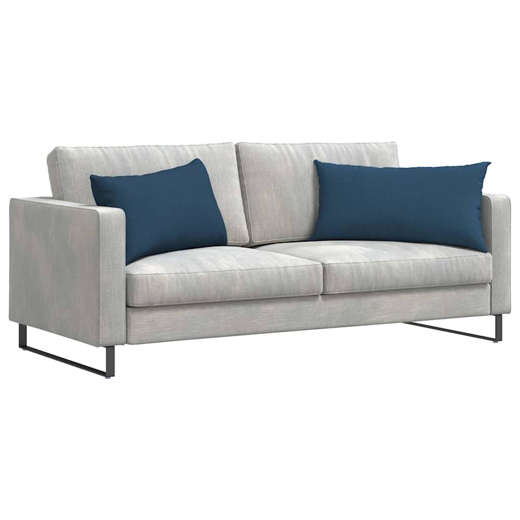 vidaXL Sofakissen 2 pcs Blau 80 x 40 cm Stoff
