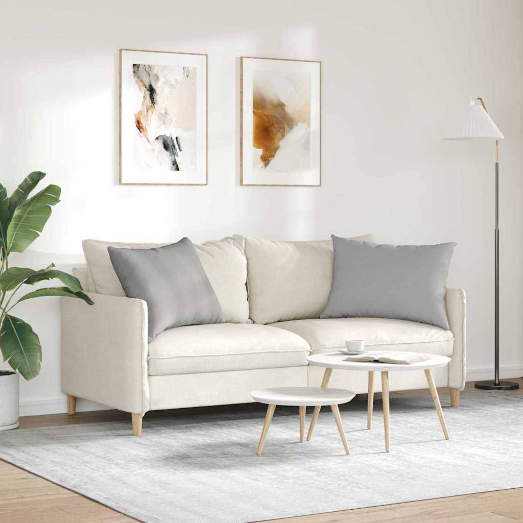 vidaXL Sofakissen 2 pcs Wolkengrau 70 x 50 cm Stoff