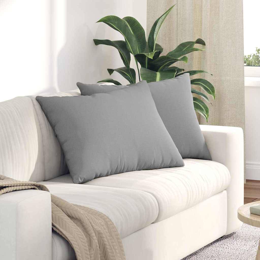 vidaXL Sofakissen 2 pcs Wolkengrau 70 x 50 cm Stoff