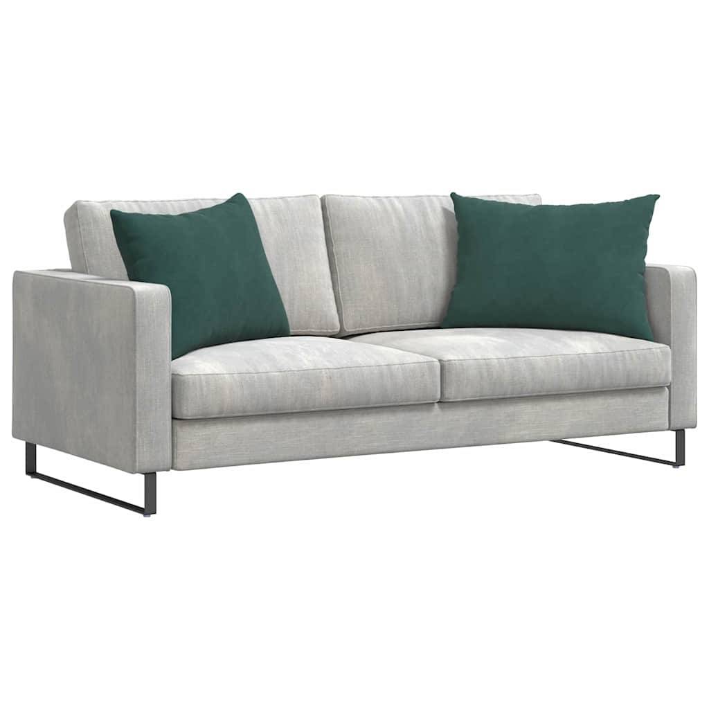 vidaXL Sofakissen 2 Stück Dunkelgrün 70 x 50 cm Cordstoff