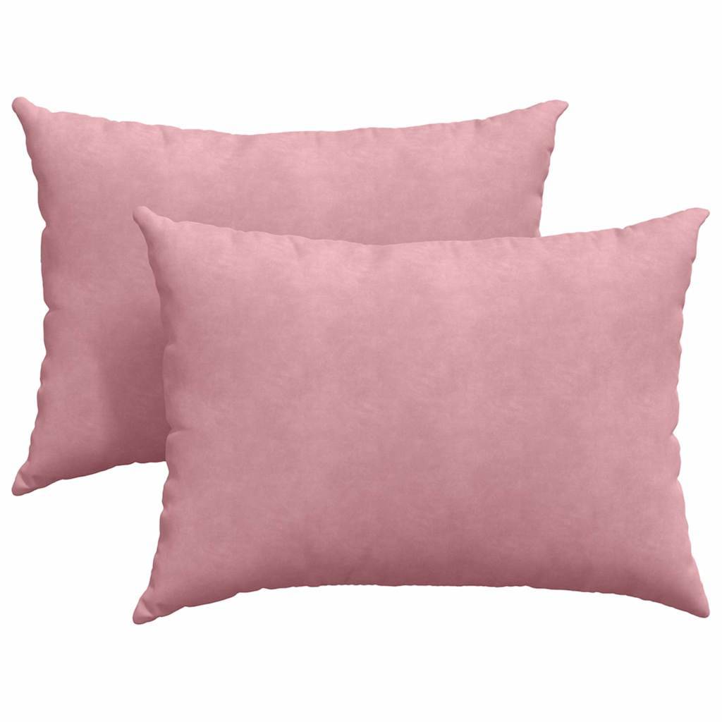 vidaXL Sofakissen 2 Stück Rosa 70 x 50 cm Cordstoff