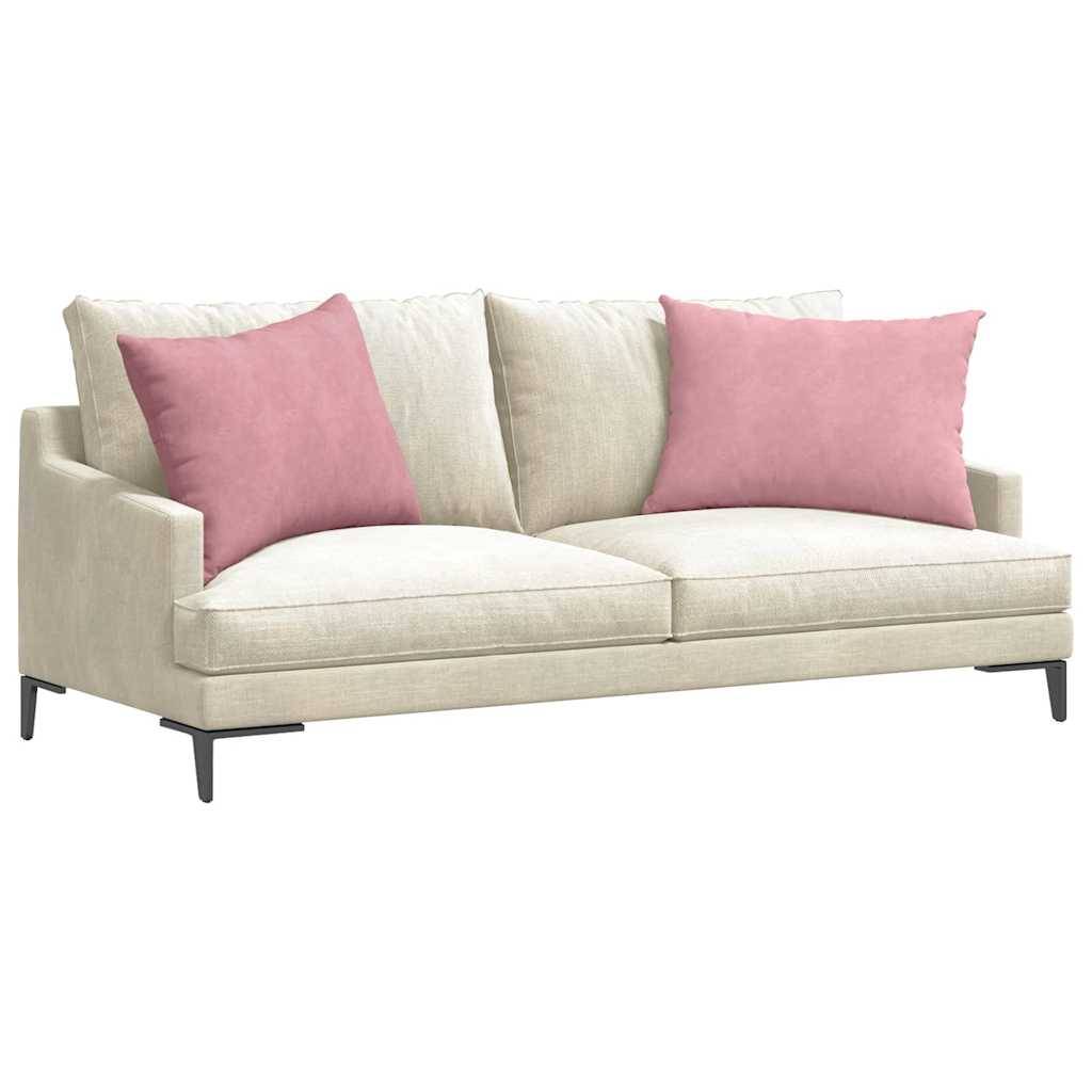 vidaXL Sofakissen 2 Stück Rosa 70 x 50 cm Cordstoff