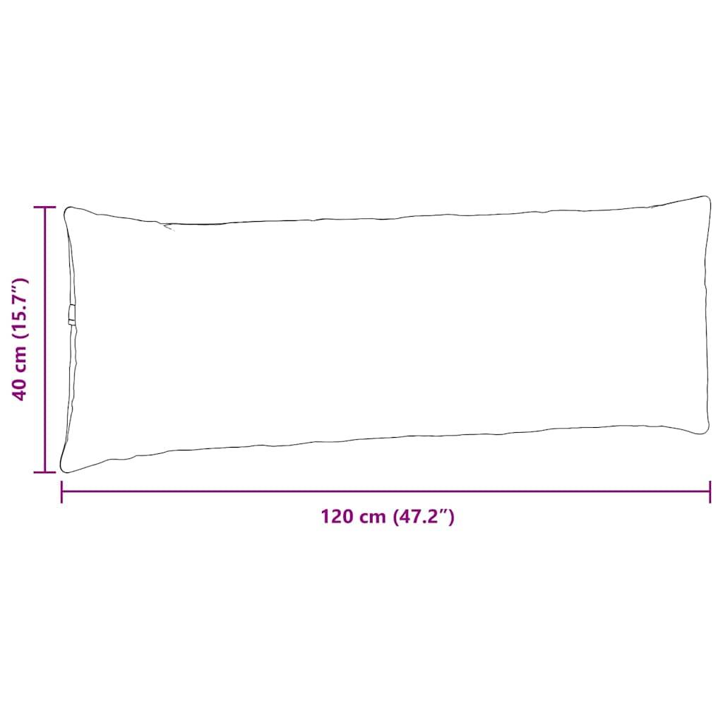 vidaXL Sofakissen 2 Stück Grau-Grün 120 x 40 cm Cordstoff