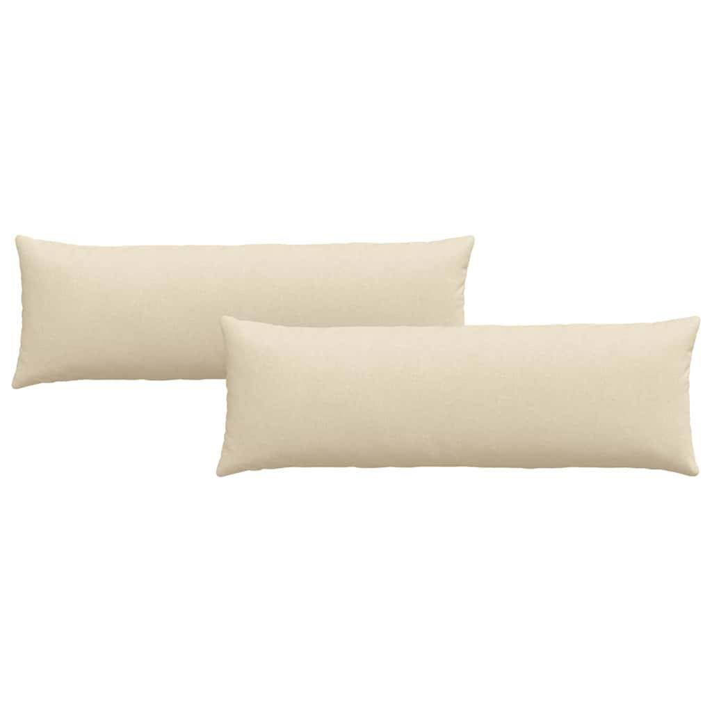 vidaXL Sofakissen 2 pcs Creme 120 x 40 cm Stoff