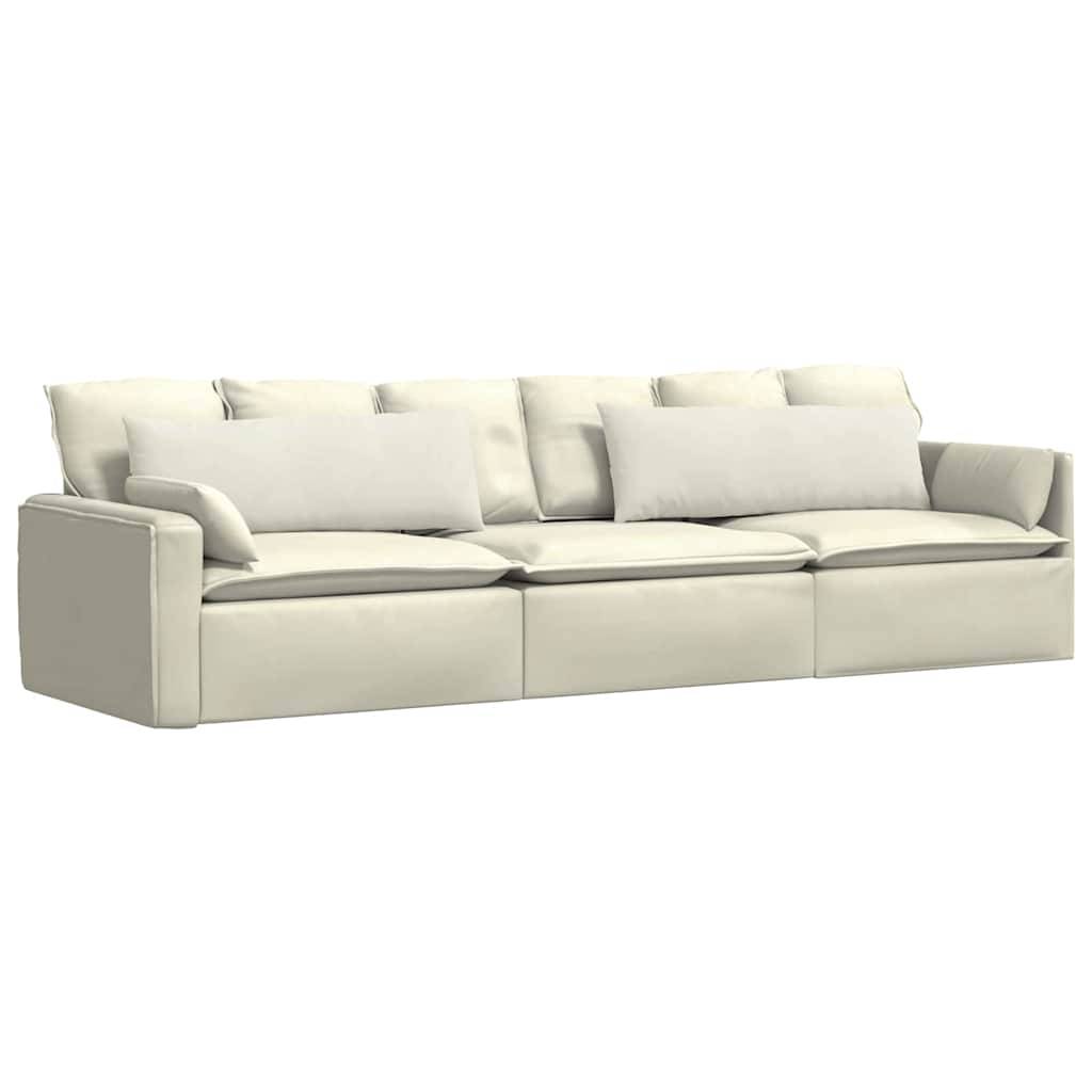 vidaXL Sofakissen 2 Stück Creme 120 x 40 cm Cordstoff