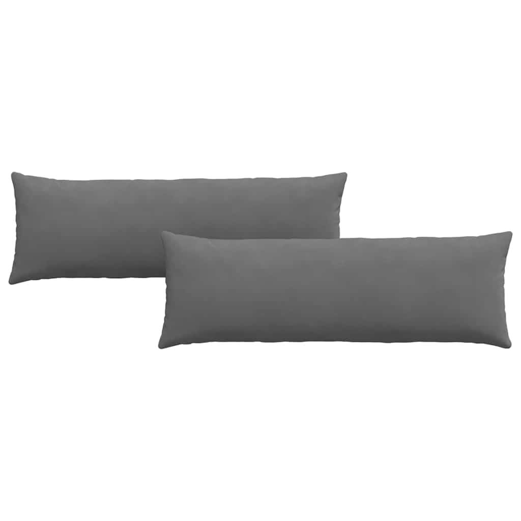 vidaXL Sofakissen 2 Stück Dunkelgrau 120 x 40 cm Stoff
