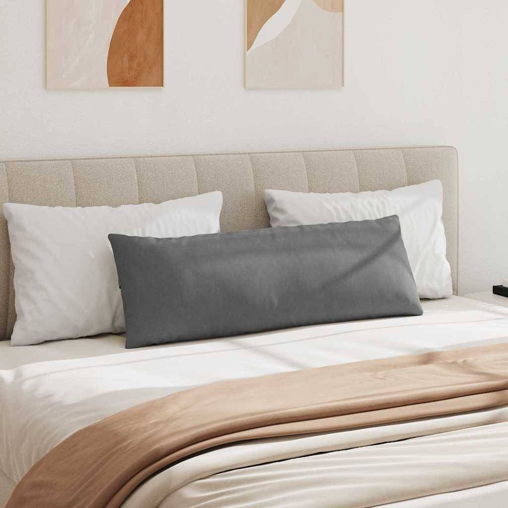 vidaXL Sofakissen 2 Stück Dunkelgrau 120 x 40 cm Stoff