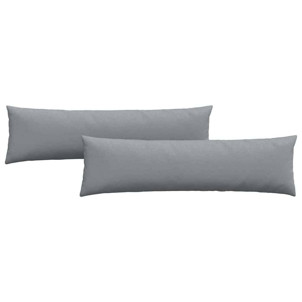 vidaXL Sofakissen 2 pcs Hellgrau 145 x 40 cm Stoff