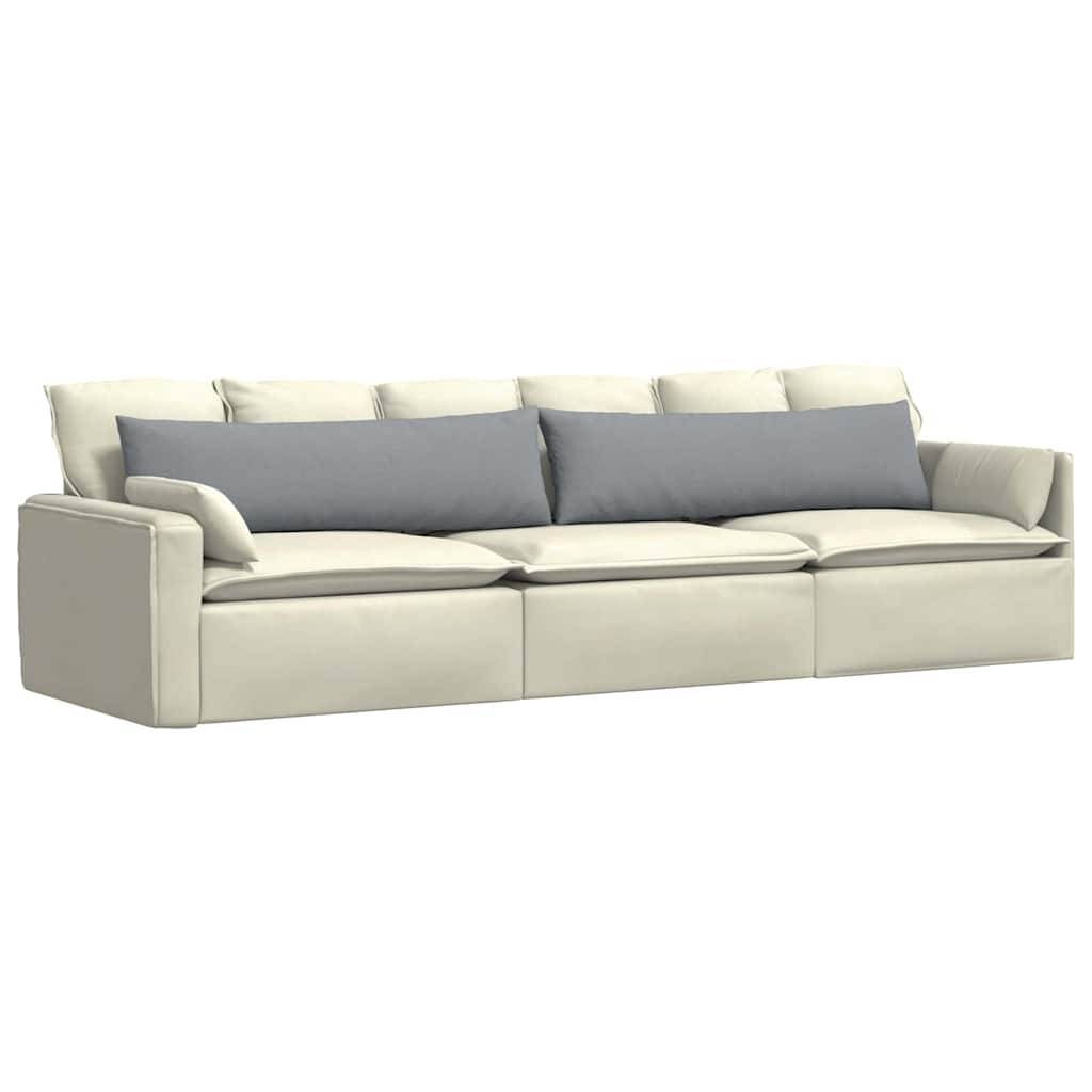 vidaXL Sofakissen 2 pcs Hellgrau 145 x 40 cm Stoff
