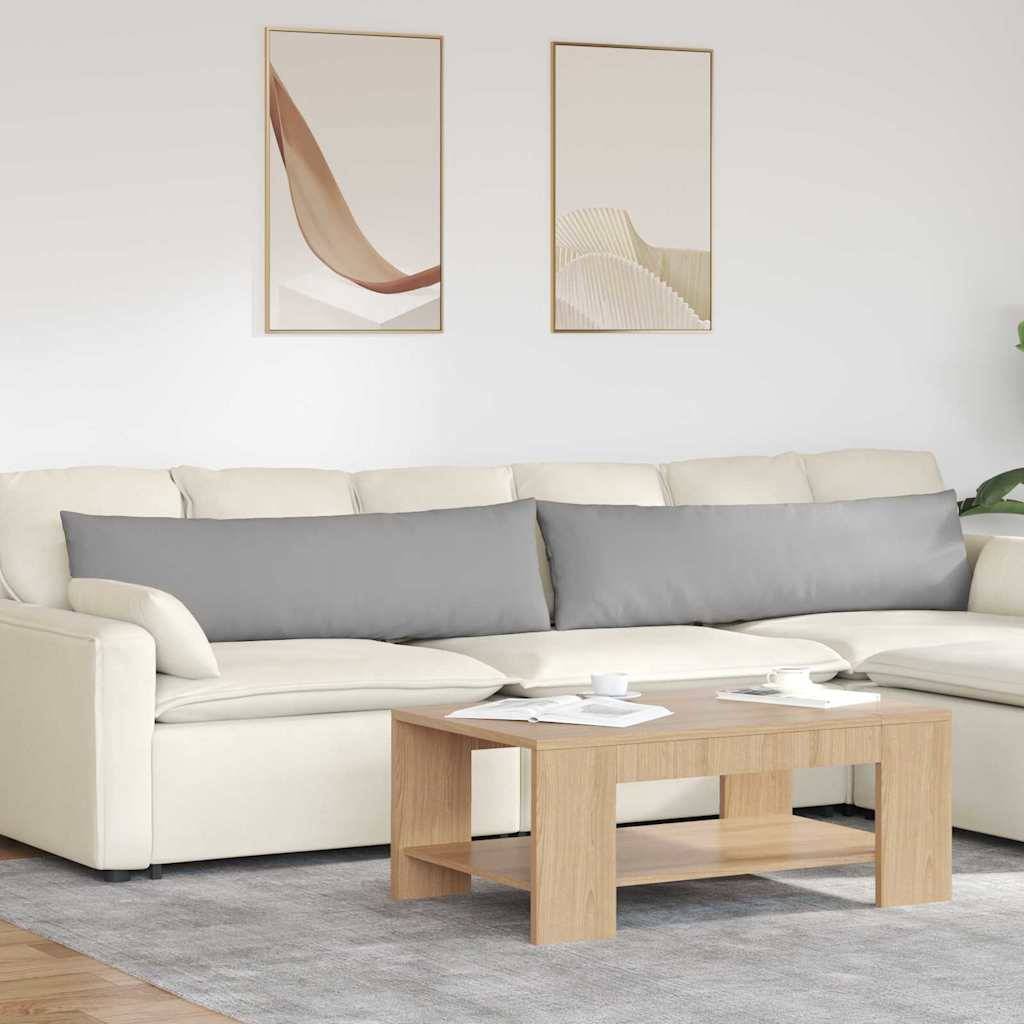 vidaXL Sofakissen 2 pcs Wolkengrau 145 x 40 cm Stoff