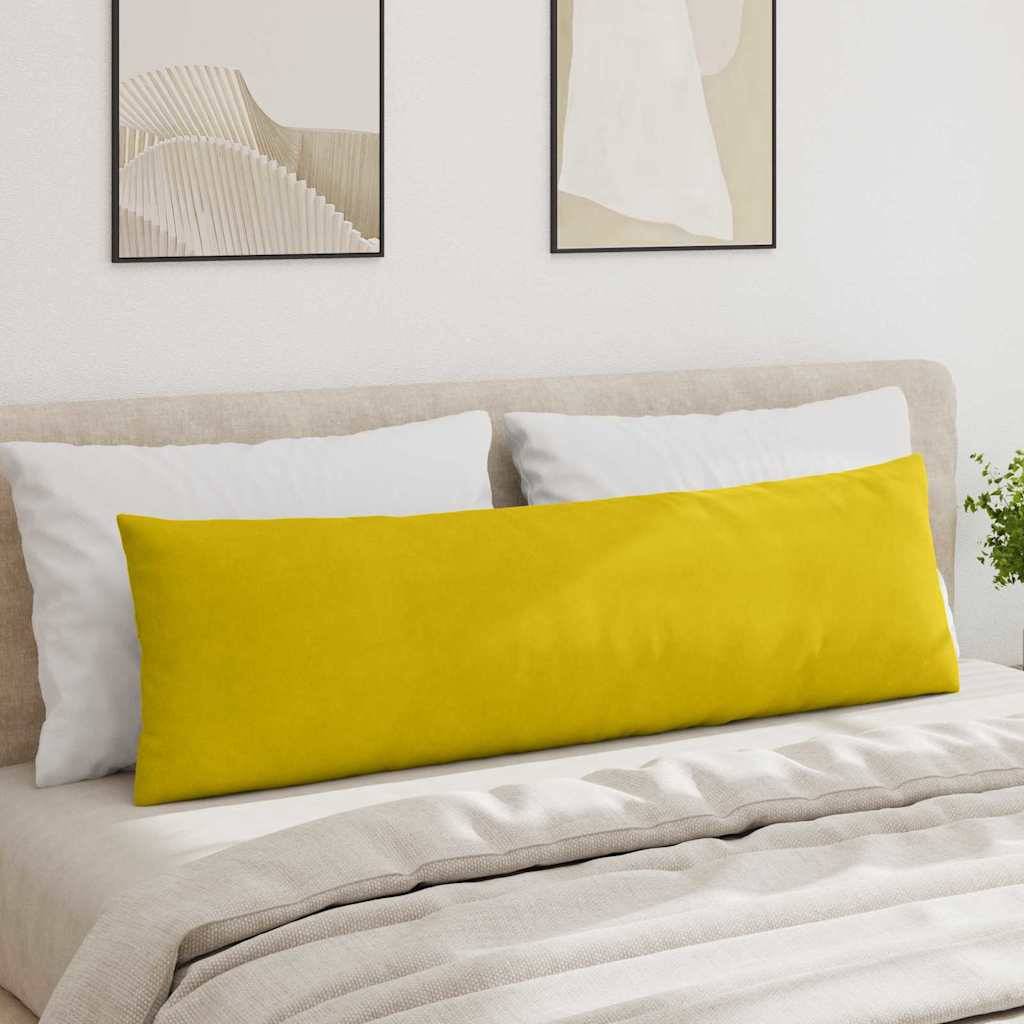 vidaXL Sofakissen 2 Stück Gelb 145 x 40 cm Cordstoff