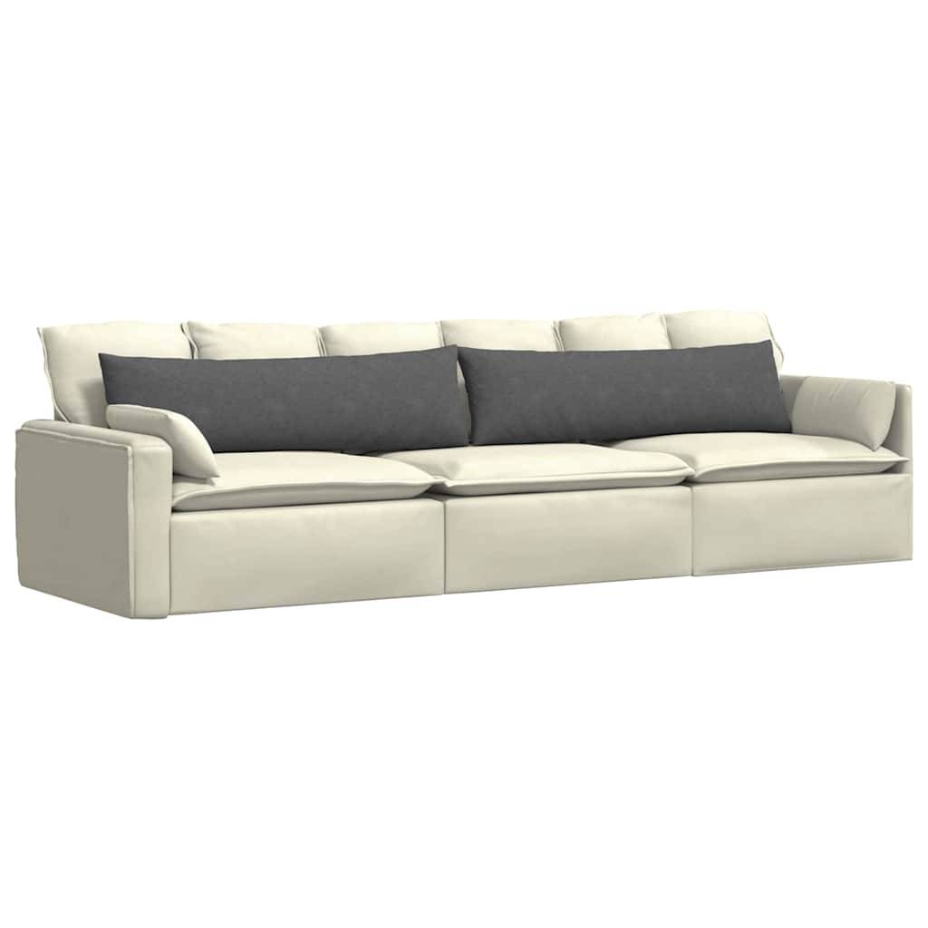 vidaXL Sofakissen 2 Stück Dunkelgrau 145 x 40 cm Cordstoff