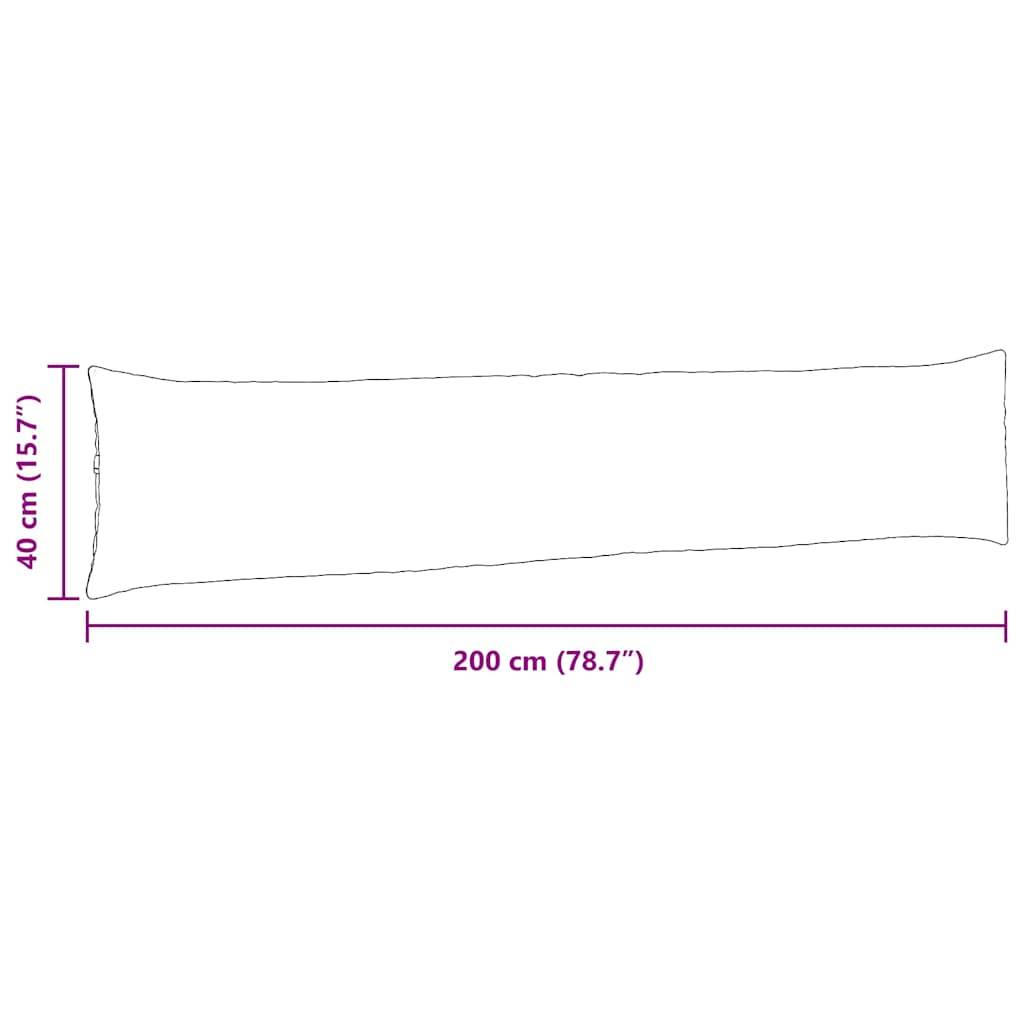 vidaXL Sofakissen 2 Stück Blau 200 x 40 cm Cordstoff