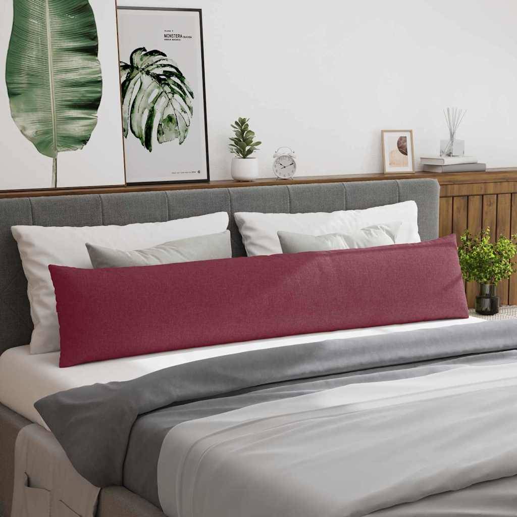 vidaXL Sofakissen 2 pcs Weinrot 200 x 40 cm Stoff