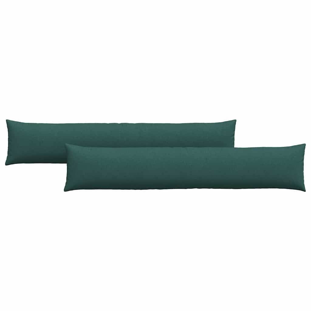 vidaXL Sofakissen 2 pcs Dunkelgrün 200 x 40 cm Stoff