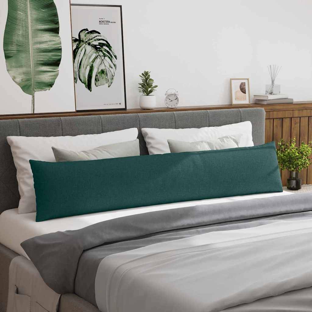 vidaXL Sofakissen 2 pcs Dunkelgrün 200 x 40 cm Stoff