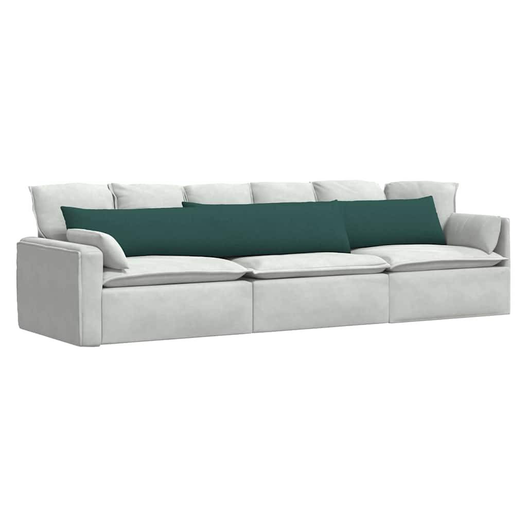 vidaXL Sofakissen 2 pcs Dunkelgrün 200 x 40 cm Stoff