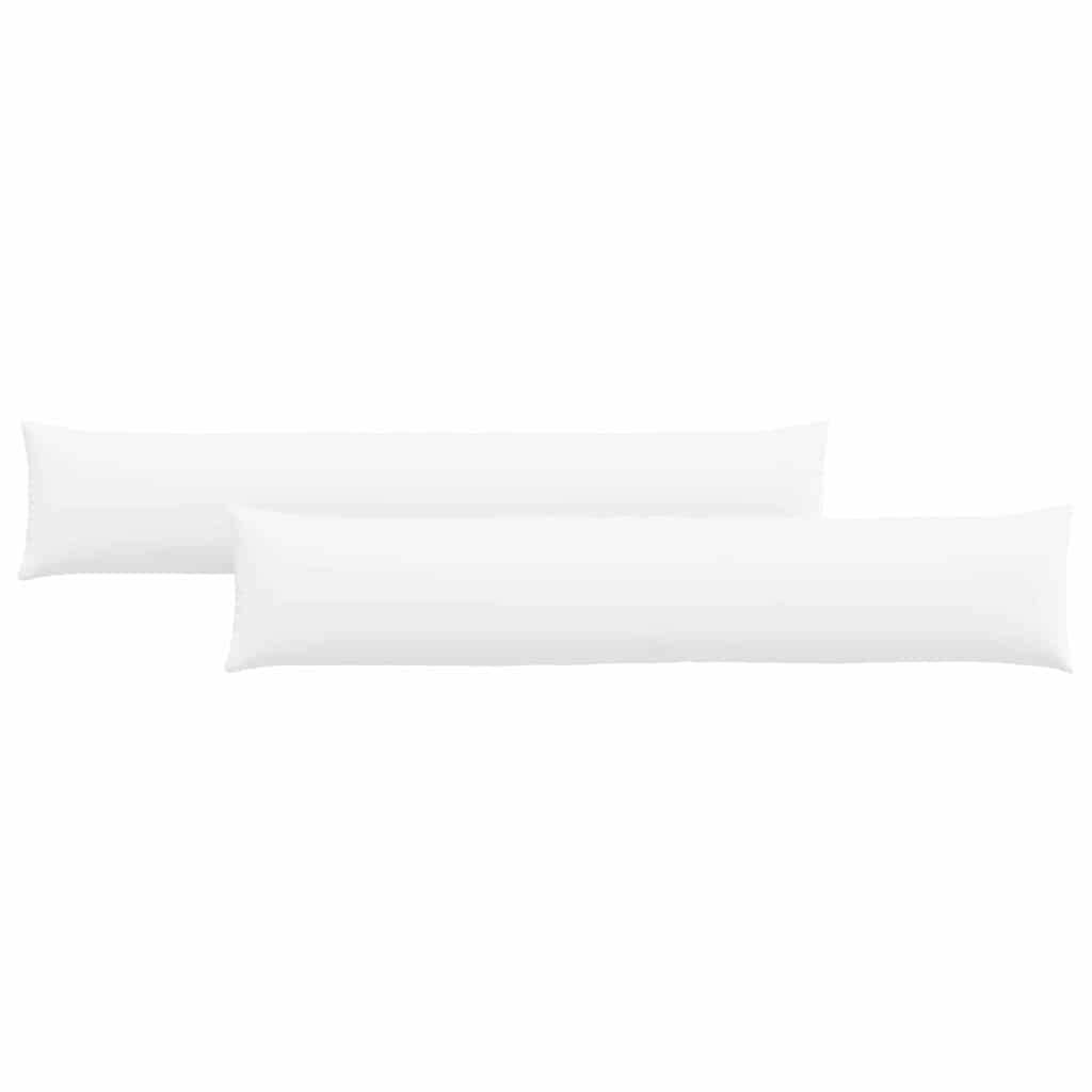 vidaXL Sofakissen 2 pcs Weiß 200 x 40 cm Stoff
