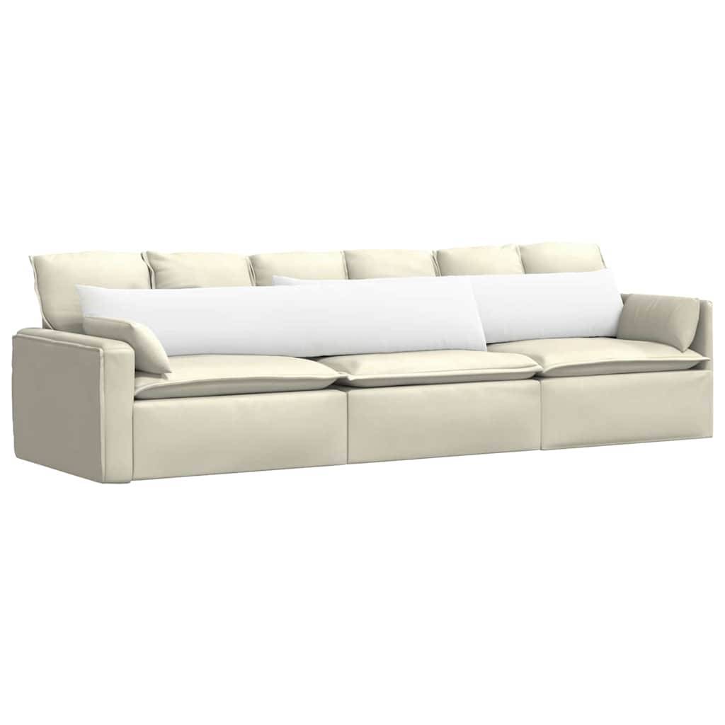 vidaXL Sofakissen 2 pcs Weiß 200 x 40 cm Stoff
