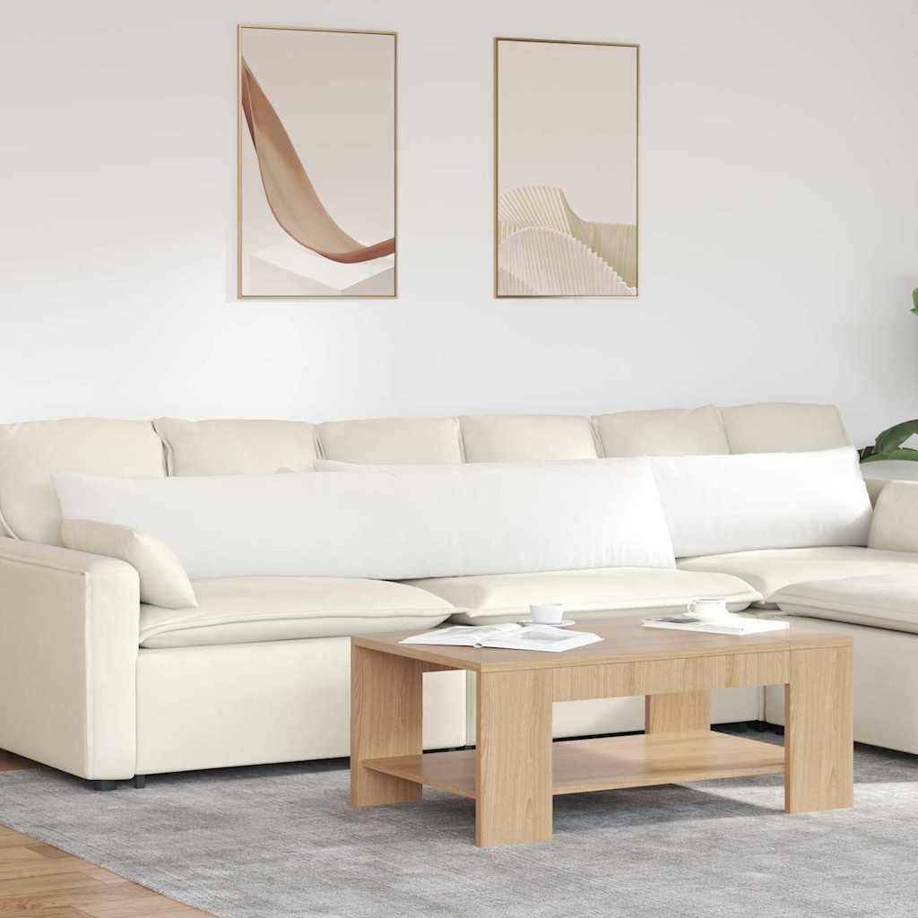 vidaXL Sofakissen 2 pcs Weiß 200 x 40 cm Stoff