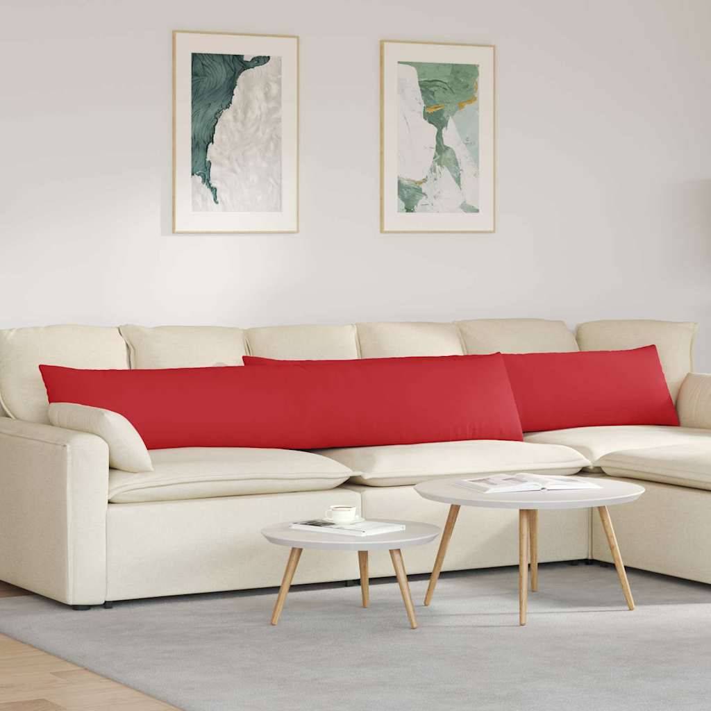 vidaXL Sofakissen 2 pcs Rot 200 x 40 cm Stoff