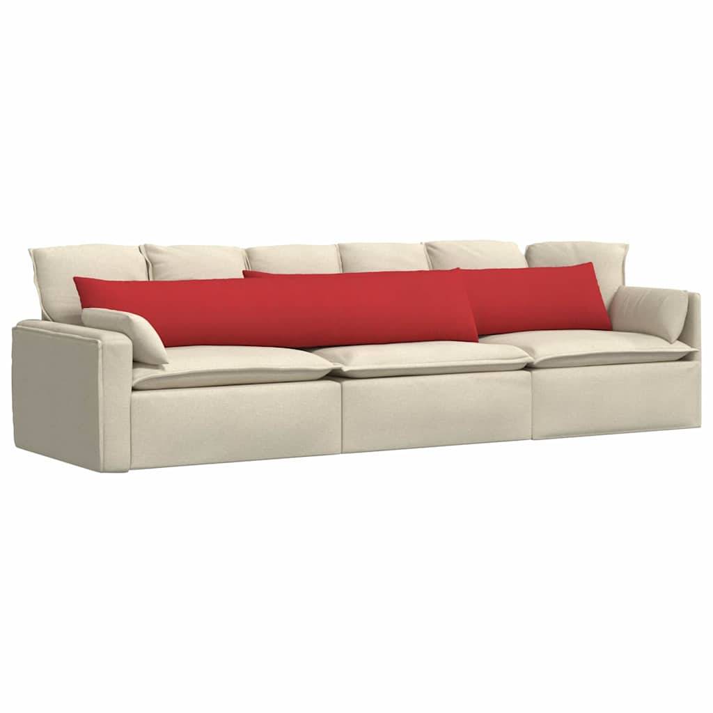 vidaXL Sofakissen 2 pcs Rot 200 x 40 cm Stoff