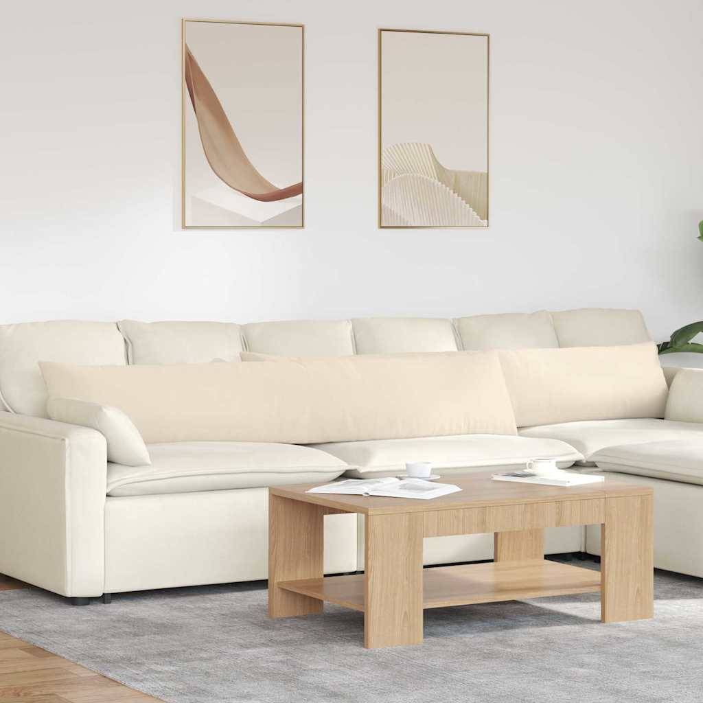 vidaXL Sofakissen 2 Stück Beige 200 x 40 cm Stoff