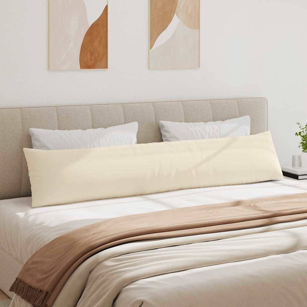 vidaXL Sofakissen 2 Stück Beige 200 x 40 cm Stoff