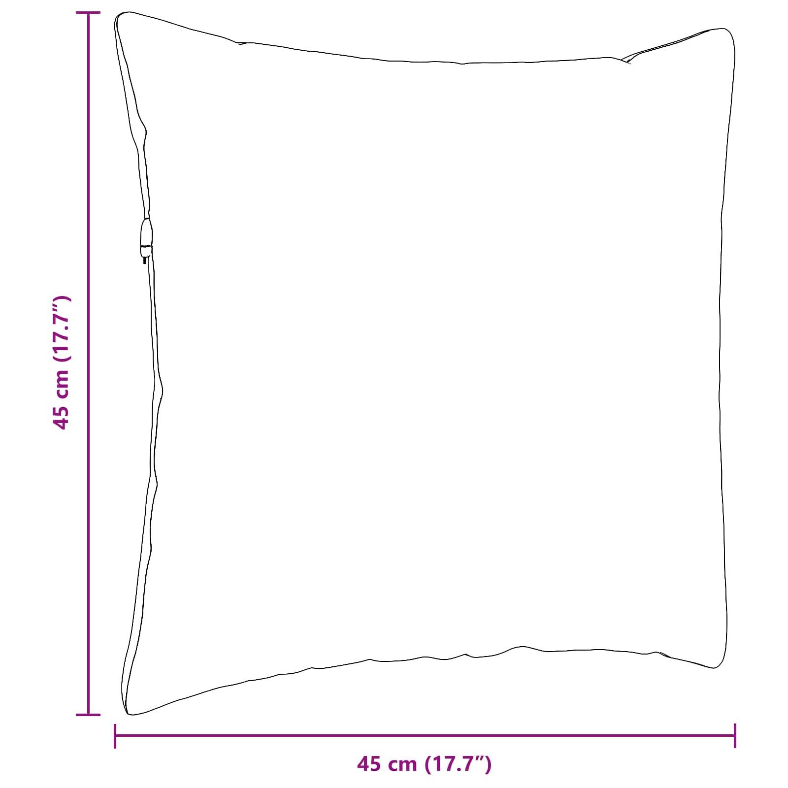 vidaXL Sofakissen 2 pcs Blau 45 x 45 cm Stoff