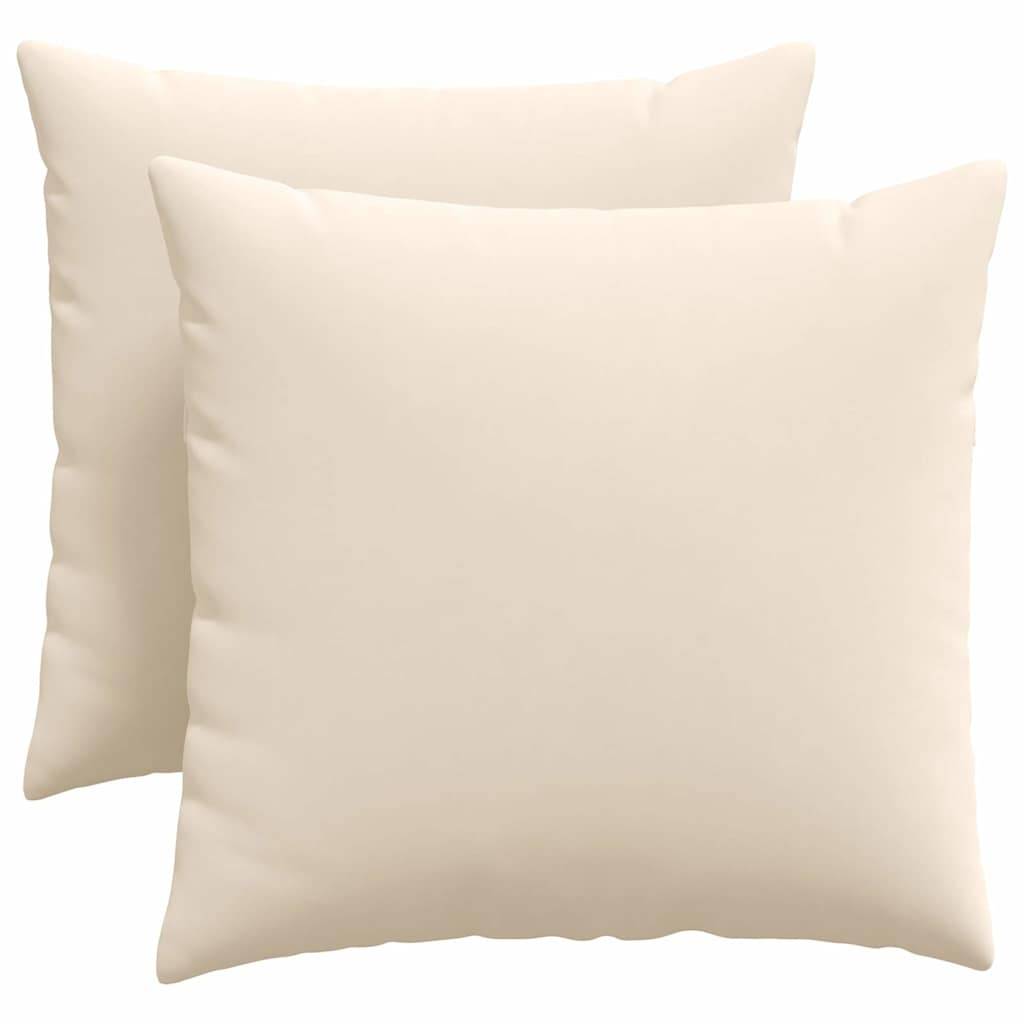 vidaXL Sofakissen 2 Stück Beige 50 x 50 cm Stoff
