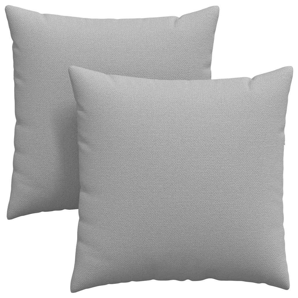 vidaXL Sofakissen 2 pcs Wolkengrau 60 x 60 cm Stoff
