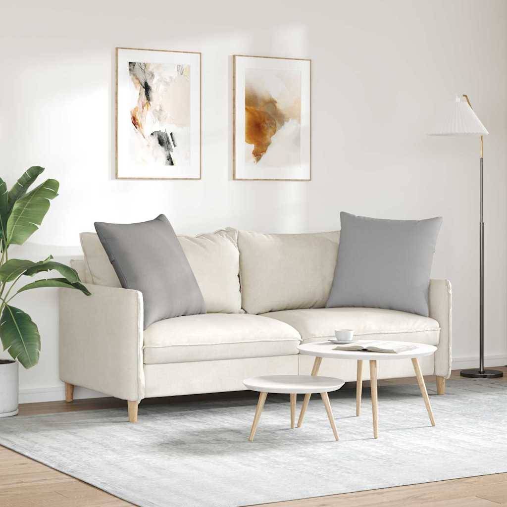 vidaXL Sofakissen 2 pcs Wolkengrau 60 x 60 cm Stoff